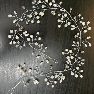 Crystal & Pearl Hair Wreath